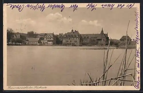 AK Hannover-Kleefeld, Krüppel, -Heil- und Pflegeanstalt Annastift e. V., Gesamtansicht der Rückseite