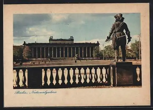 AK Berlin, Blick auf die Nationalgalerie