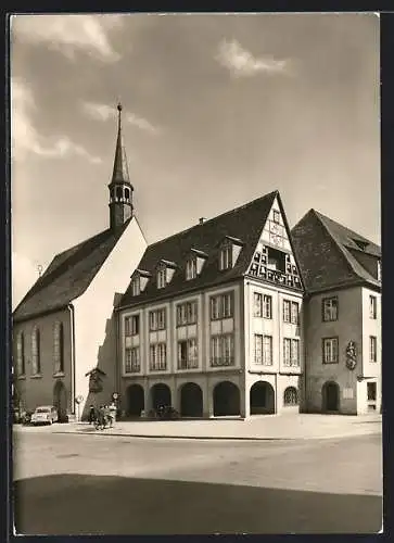 AK Würzburg, Das Bürgerspital zum Heiligen Geist mit Glockenspiel