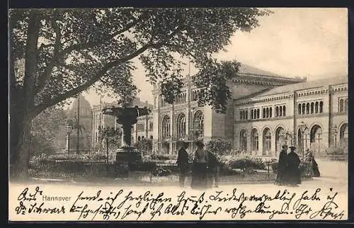 AK Hannover, Brunnen am Bahnhof