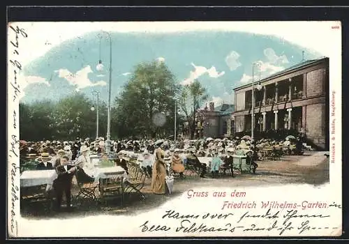 AK Magdeburg, Gasthaus im Friedrich Wilhelms-Garten