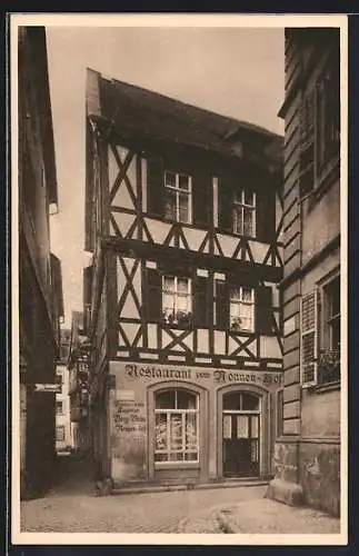 AK Würzburg, Restaurant zum Nonnenhof, Franziskanergasse 8