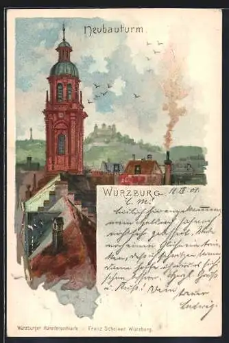 Lithographie Würzburg, Neubauturm