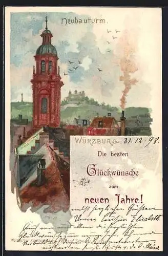 Lithographie Würzburg, Neubauturm