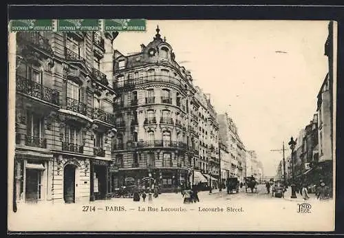 AK Paris, La Rue Lecourbe