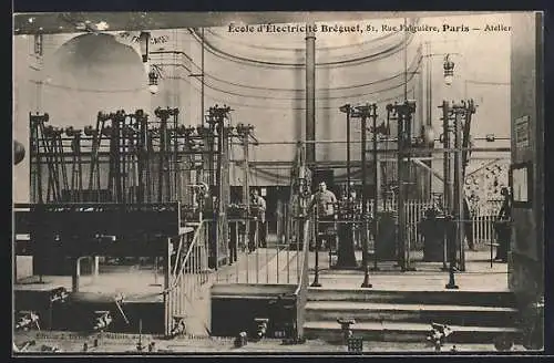 AK Paris, École d`Électricité Bréguet, 81 Rue Falguière, Atelier