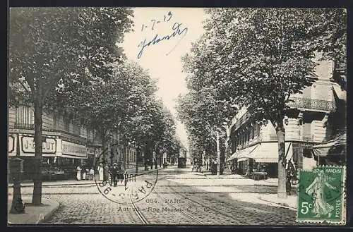 AK Paris, Auteuil, Rue Mozart