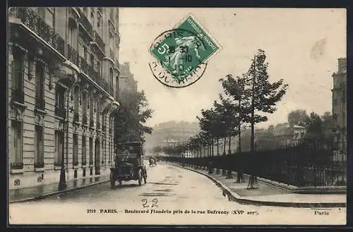 AK Paris, Boulevard pris de la rue Dufrenoy