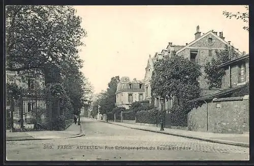 AK Paris, Auteuil, Rue Erlanger prise du Boul Exelmans