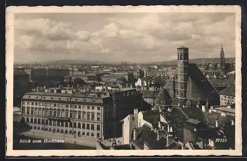 AK Wien, Ortsansicht vom Hochhaus aus