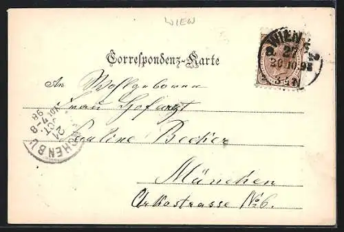 AK Wien, Partie am Reichsrathsgebäude