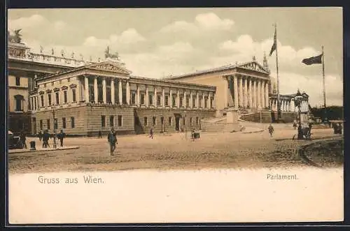 AK Wien, Blick auf das Parlament