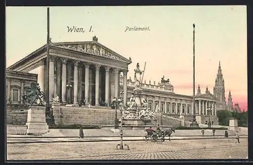 AK Wien, Brunnen vor dem Parlament