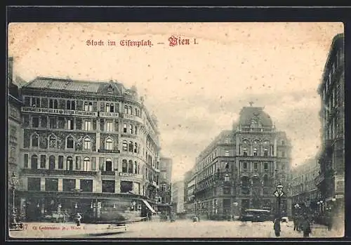 AK Wien, Stock im Eisenplatz, Fahrkartenbüro der. KuK österr. Staatsbahnen