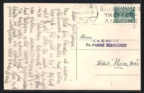 AK Wien, Neue Hofburg, K. u. k. Familien-Fideikomiss-Bibliothek