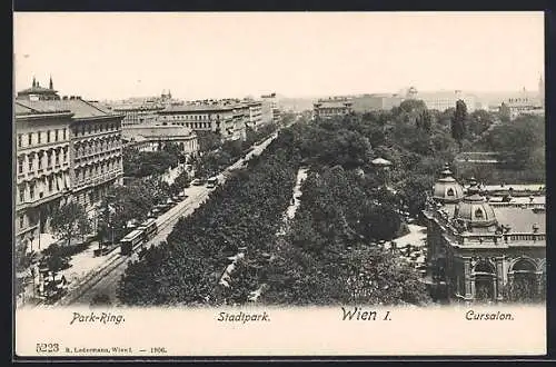 AK Wien, Stadtpark, Park-Ring und Kursalon