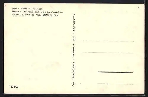 AK Wien, Festsaal im Rathaus
