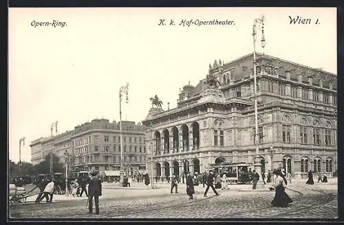 AK Wien, K. k. Hof-Operntheater am Opern-Ring