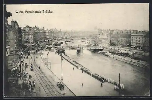 AK Wien, Partie an der Ferdinands-Brücke