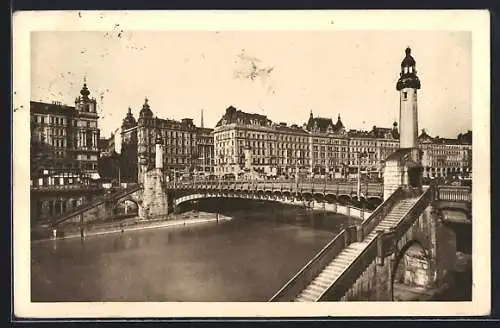 AK Wien, Blick auf die Schwedenbrücke