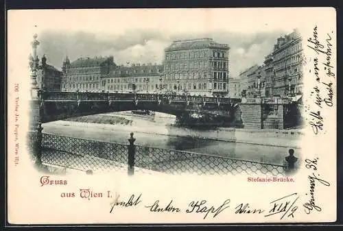 AK Wien, Blick zur Stefanie-Brücke