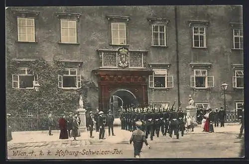 AK Wien, K. k. Hofburg, Schweizer Tor