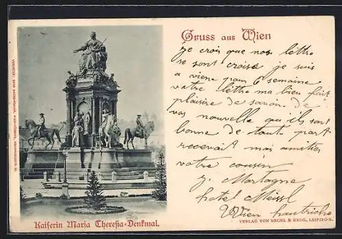 AK Wien, Kaiserin Maria Theresia-Denkmal