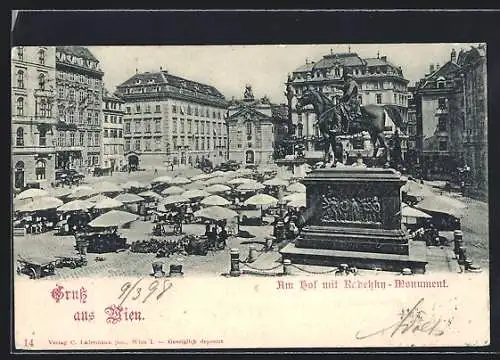 AK Wien, Am Hof mit Radetzky-Monument