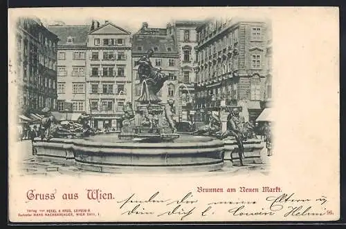 AK Wien, Brunnen am Neuen Markt