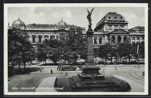 AK Wien, Universität und Liebenbergdenkmal