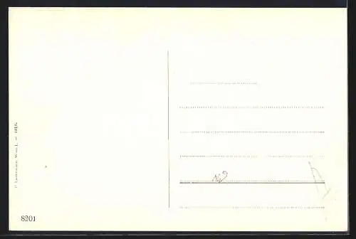 AK Wien, K.k. Universität, Liebenberg-Denkmal und Strassenbahn