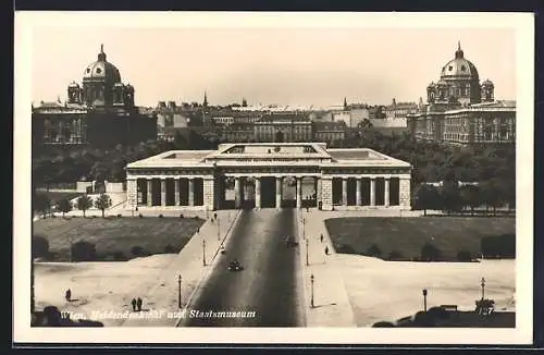 AK Wien, Heldendenkmal und Staatsmuseum