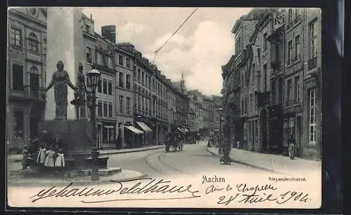 AK Aachen, Denkmal in der Alexanderstrasse