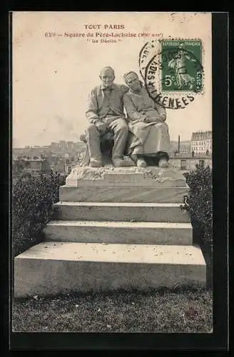 AK Paris, Square du Pere-Lachaise, Le Déclin