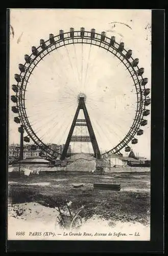 AK Paris, La Grande Roue, Avenue de Suffren