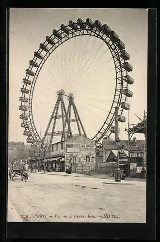 AK Paris, Vue sur la Grande Grande Roue