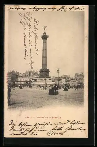 AK Paris, Colonne de la Bastille