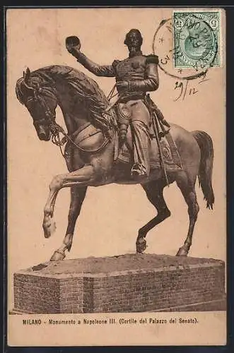 AK Milano, Monumento a Napoleone III.