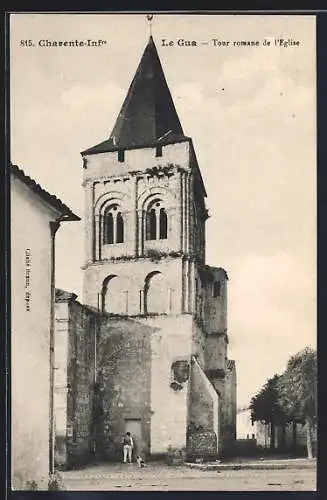 AK Le Gua, Tour romane de l`Église