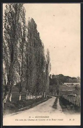 AK Montendre, Un coin du Champ de Course et la Tour ronde