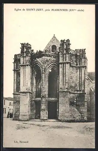 AK Saint-Just, Église de Saint-Just près de Marennes, XVe siècle