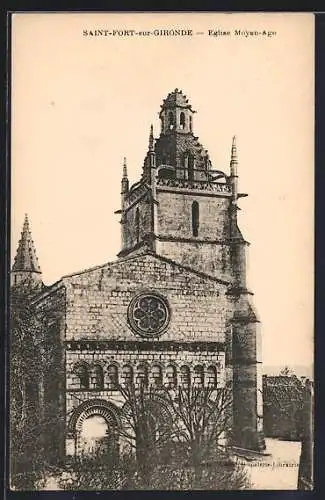 AK Saint-Fort-sur-Gironde, Église Moyen-Âge