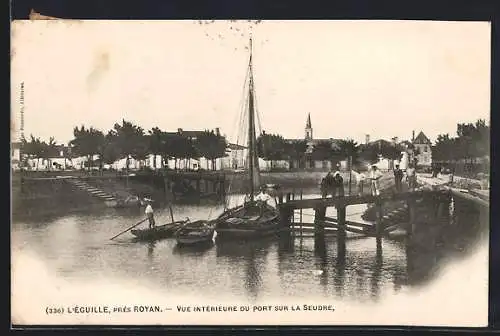 AK L`Éguille, Vue intérieure du port sur la Seudre