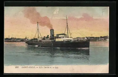 AK Saint-Malo, SS Sarina, Passagierschiff