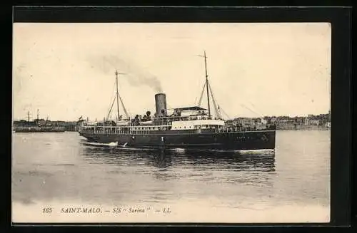 AK Saint-Malo, Passagierschiff SS Sarina