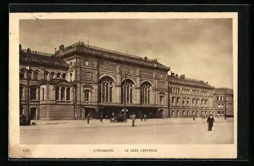 AK Strasbourg, La Gare Centrale