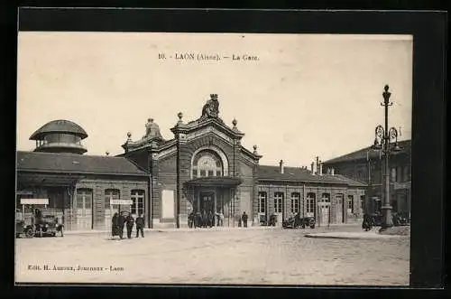 AK Laon /Aisne, La Gare