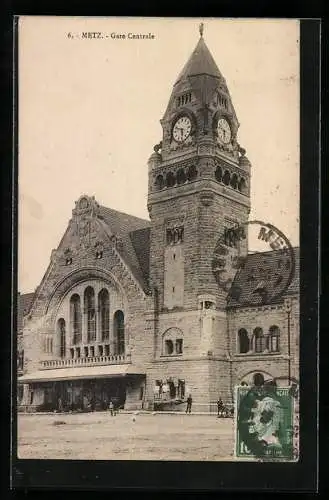 AK Metz, Gare Centrale, Bahnhof