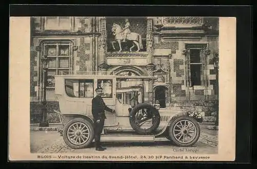 AK Blois, Auto 24 /30 HP Panhard & Levassor, Voiture de location du Grand-Hotel