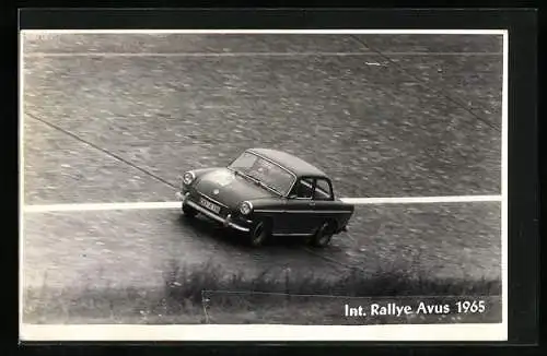 AK VW Auto bei der Int. Rallye Avus 1965